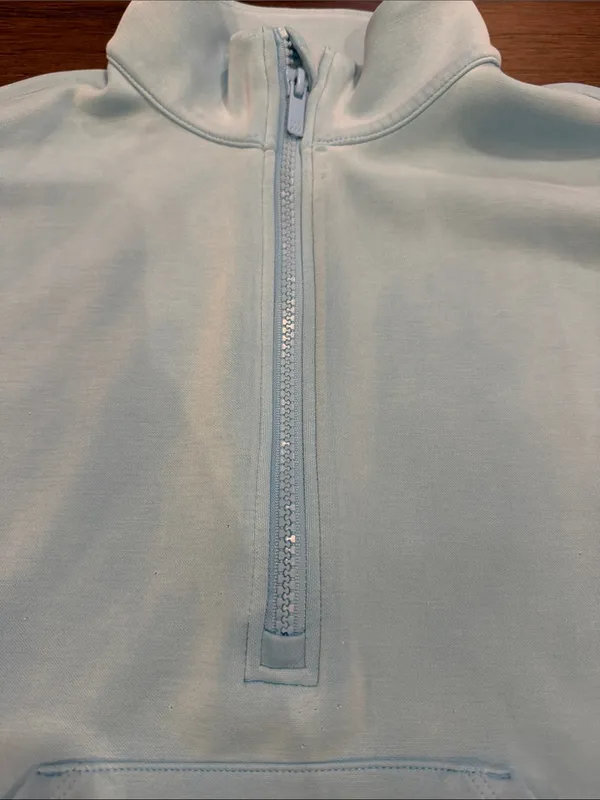 all in motion Light Blue Cropped 1/4 Zip Pullover Size XS (?) - C53-047 - Image 3