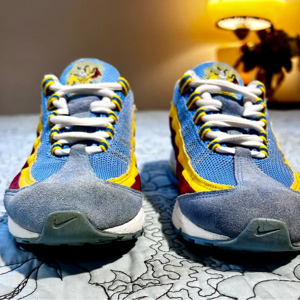 Nike Air Max 95 Zen University Blue Team Red Varsity Yellow White Sz 7 💛 - Image 3