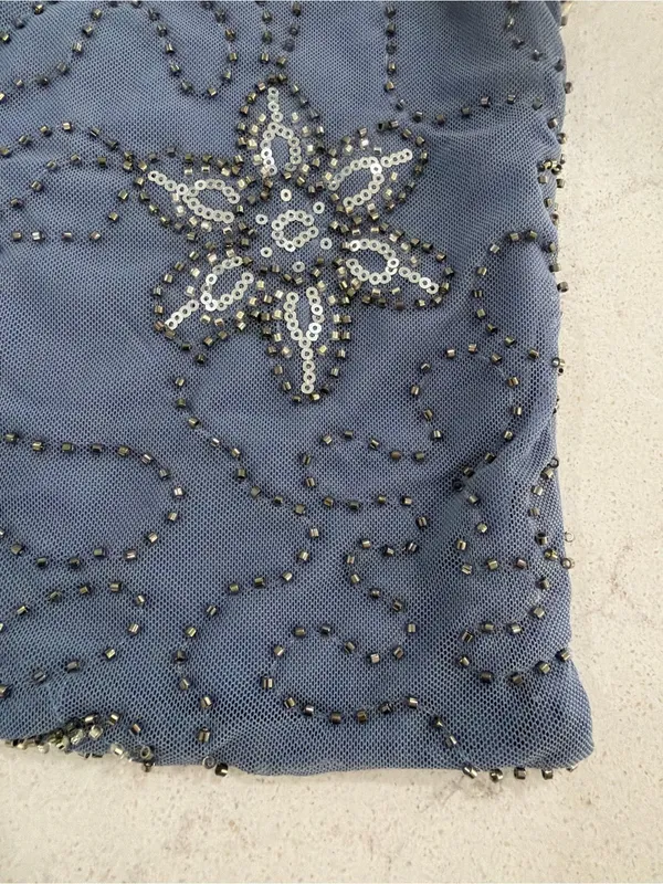 Embellished Strapless top in Slate Blue - Image 3