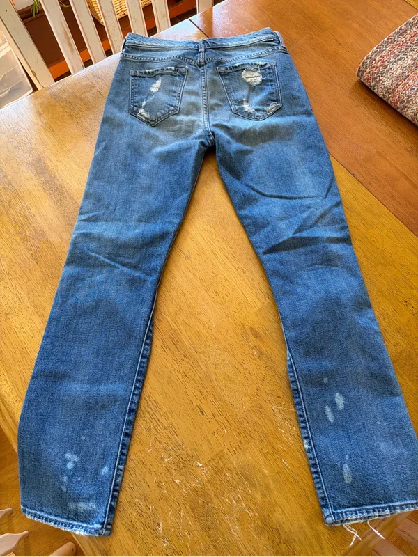 MOTHER The Vagabond Reckless Distressed Boyfriend Jeans Size 25 - Image 5