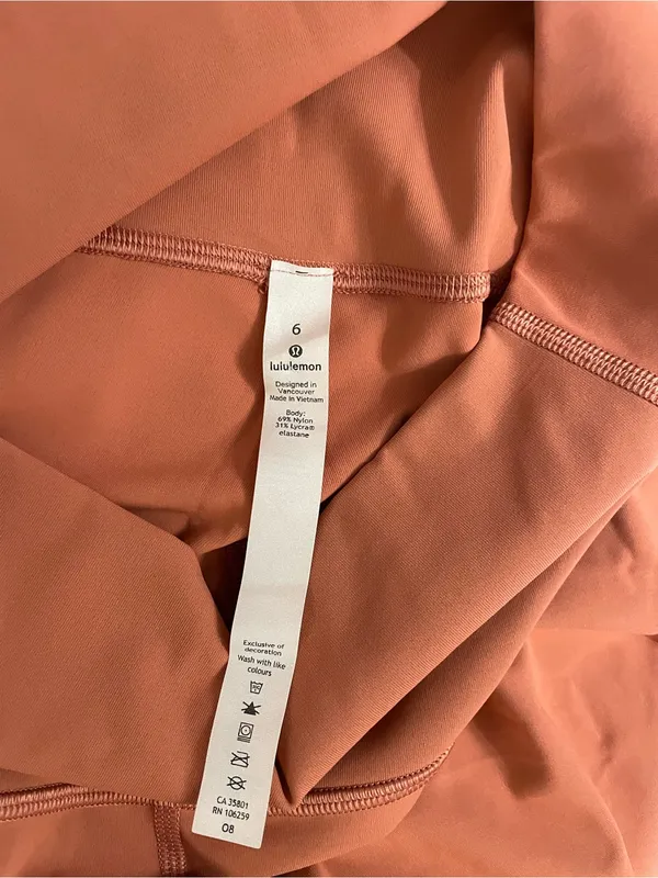 Lululemon Wunder Under High-Rise Leggings Rustic Coral Size 6 - Image 6