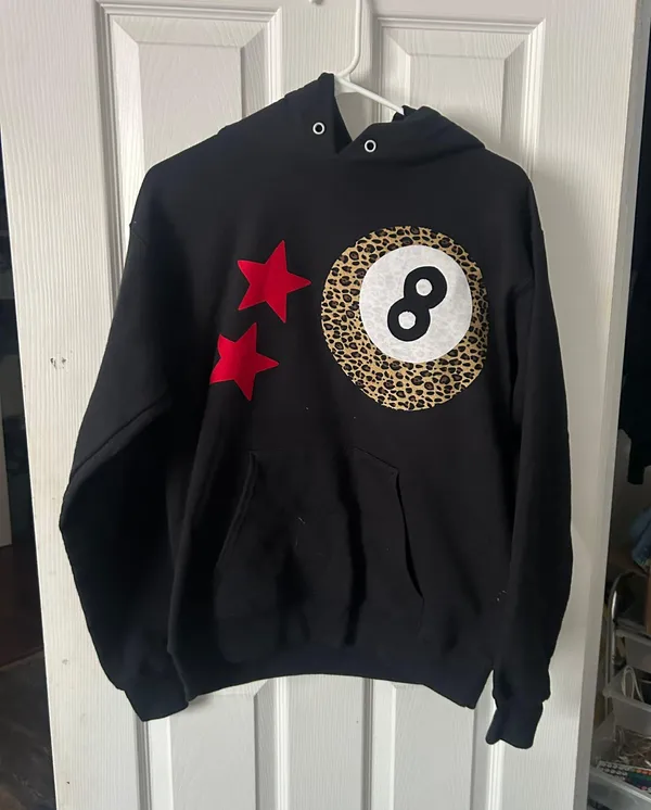Leopard Print 8 Ball Hoodie Multi - Image 2