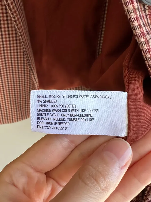 a new day Women’s Oversized Fall Blazer, Brown Plaid, Size XXL - Image 11