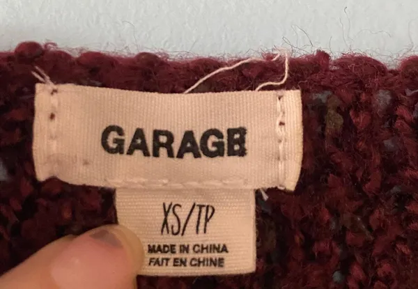 Garage Burgundy Sweater - Image 2