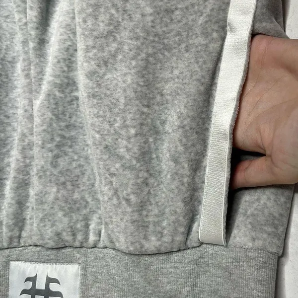 Revolve Heroine Sport Velour Velvet Grey Boost Pull on Shorts - Image 6