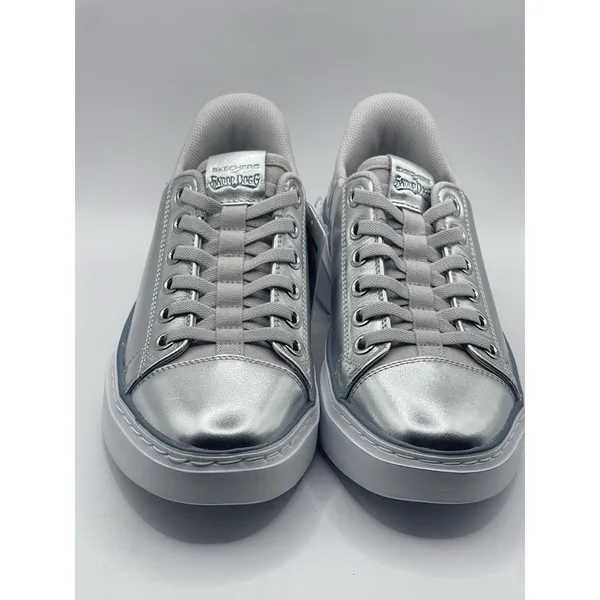 NEW Sketchers Snoop Dogg Silver‎ Metallic WOMENS Size 7.5 - Image 2
