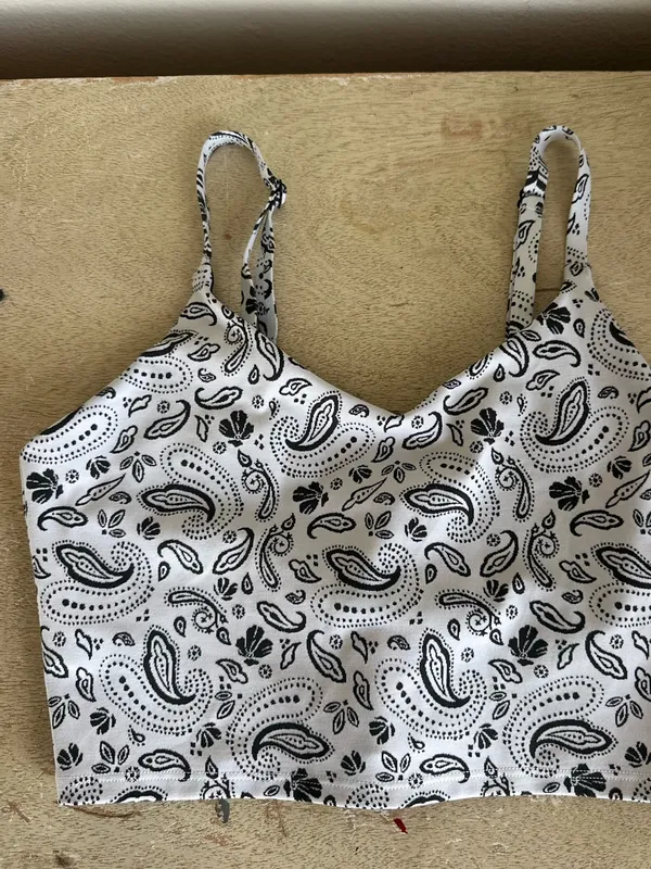 Athleta Paisley Long Line Sports Bra Tank - Image 2