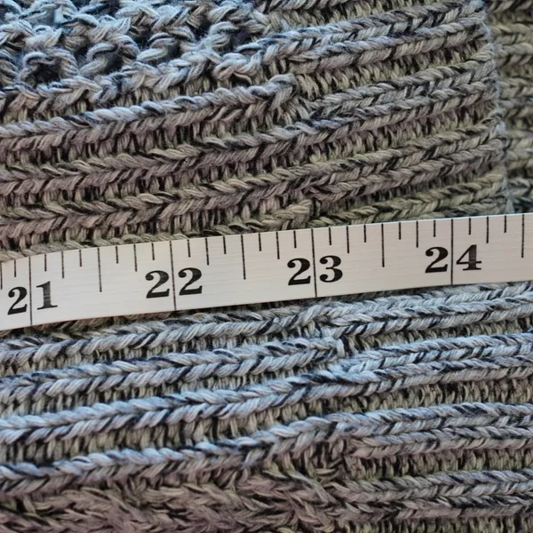 Madewell Grey Marled Knit Open Weave Crew‎ Neck Sweater Size Medium - Image 7