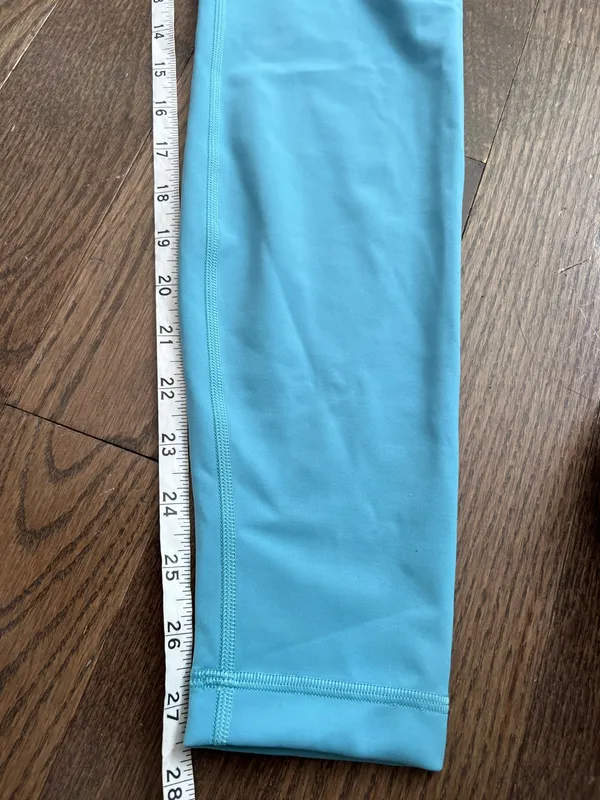Lululemon Wunder Train High Rise Leggings Tights Light Blue Women’s Size 8 - Image 9
