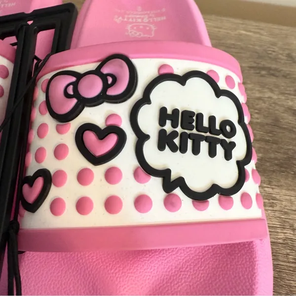 NEW Sanrio Hello Kitty Pastel Pink Slide Sandals Women’s Size 9 - Image 8