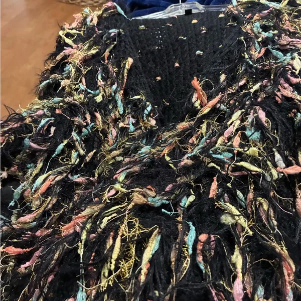 Blue Blush Colorful Fringe Sweater - Image 5
