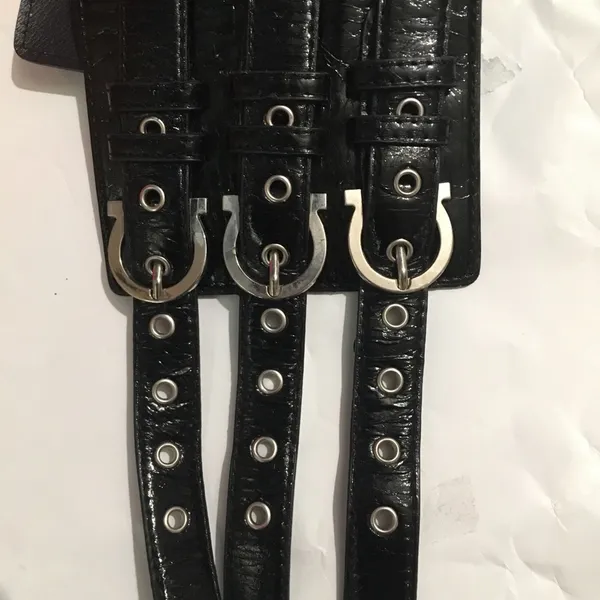 Black Waist Belt with Straps - Image 10