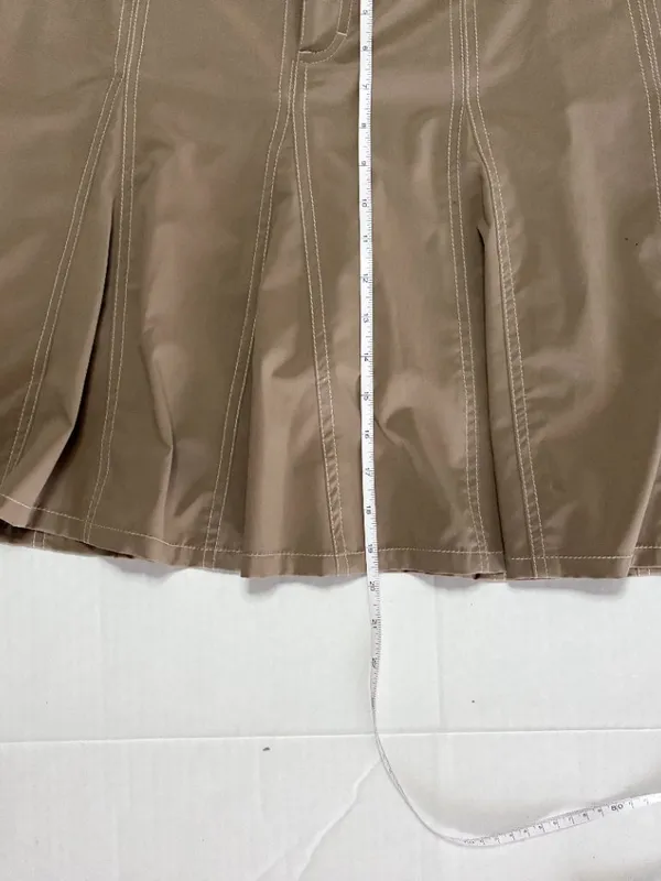 Athleta Whatever A-Line Skort Flare Active Skirt with Shorts - Size 4 - Tan - Image 6