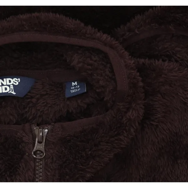 NEW Lands' End Womens Cozy Sherpa Fleece Vest 547681 Dark Plum Purple M - Image 5