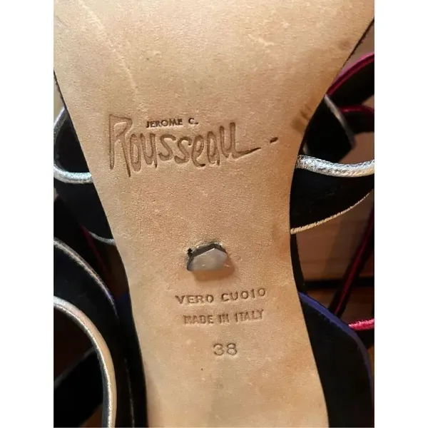 Jerome C.Rousseau Made In Italy Heels Sz 38/8 - Image 8