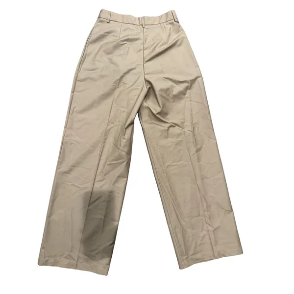 Commense Dress Pants Womens Medium Beige Polyester Pleated Business NWT - Image 2