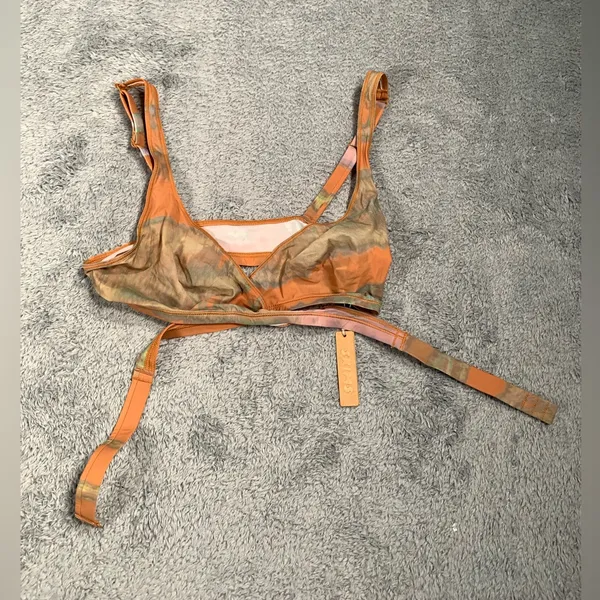 NWT Skims jelly sheer Wrap bralette tie dye medium - Image 2
