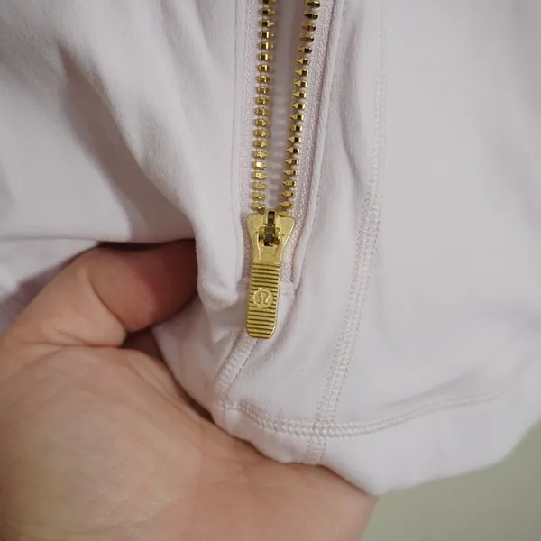 Lululemon Size 10 Define Jacket Pink Gold Zipper Athleisure Gym Travel School - Image 3