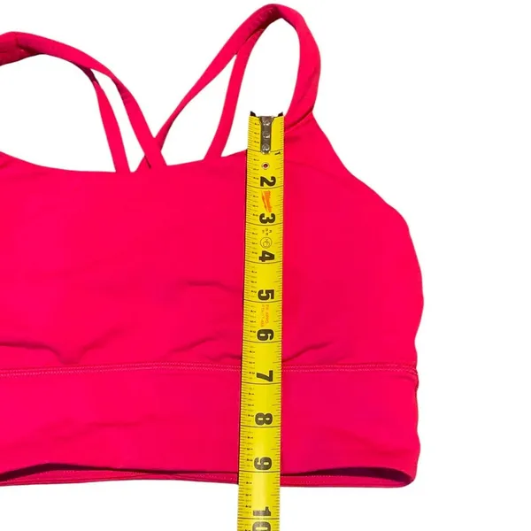 Lululemon Energy Bra Longline Women 8 Ripened Raspberry Strappy Medium Support - Image 5