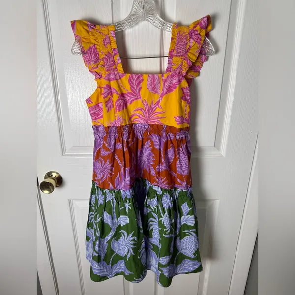 Farm Rio NEW Mixed Tropical Swing Mini Dress S - Image 4