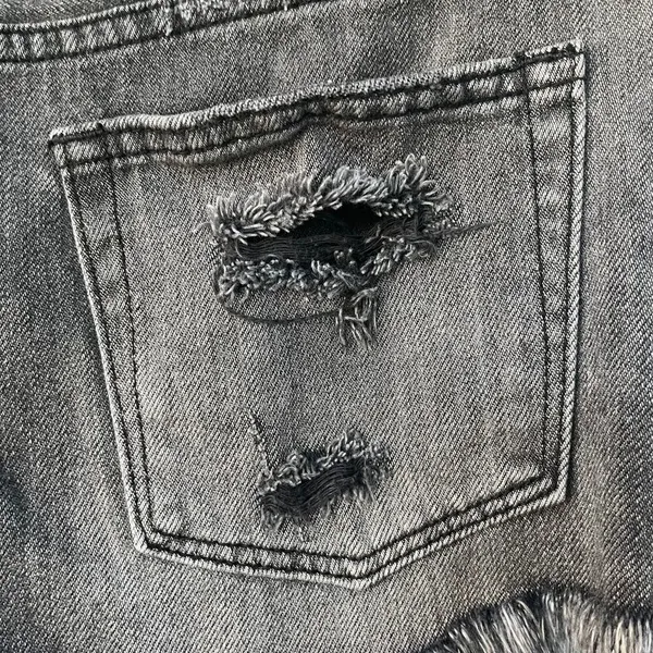 Free People We The Free Black Button Fly Denim Shorts Size 27 - Image 7