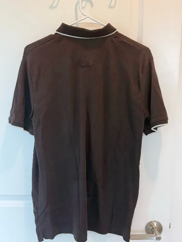 men’s collared shirt Brown Size M - Image 3
