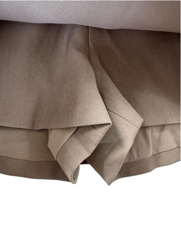 NWT Peppermayo Mirna Micro Skort Low Rise Skort in Taupe Marle Size 6 - Image 10