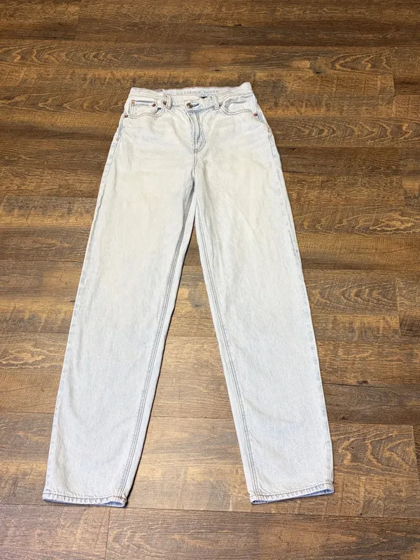 American Eagle Highest Rise Baggy Straight Jeans Crossover Strigid Womens 2 - Image 3