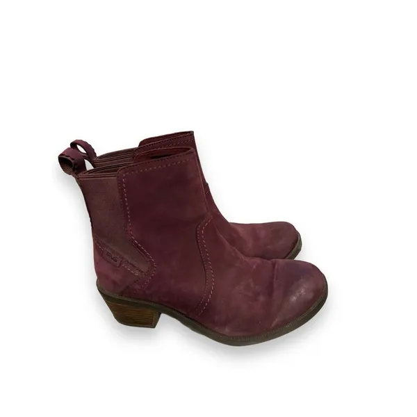 NEW TEVA Anaya Chelsea vineyard wine waterproof ankle boot sz 6.5 suede leather - Image 3