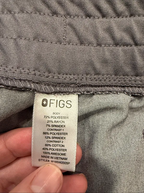 Figs technical collection gray jogger scrub bottoms size XXlarge petite. - Image 9