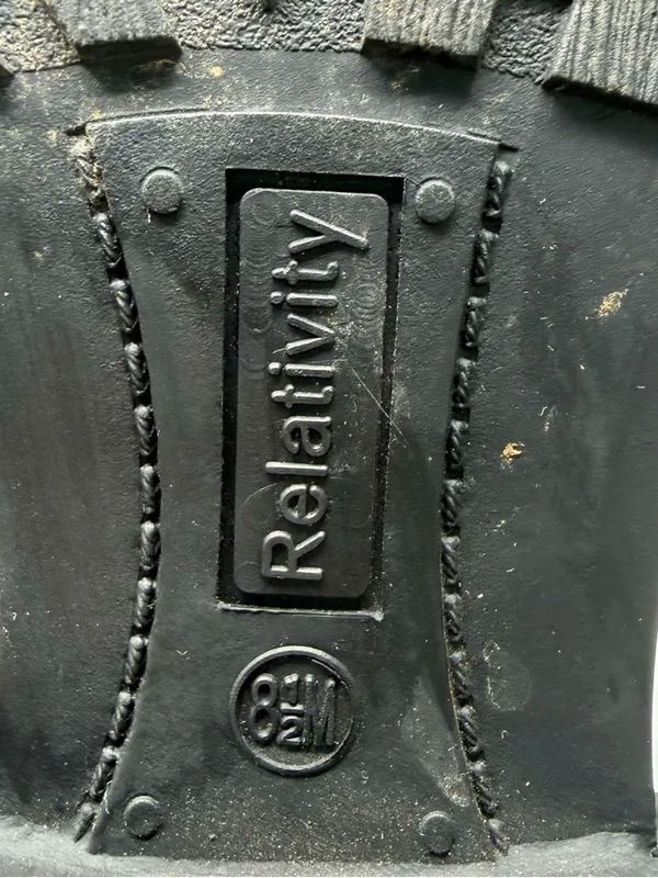Relativity Moto Ankle Boots 8.5 Gray Sherpa Lined Buckle Strap Lug Sole - Image 7