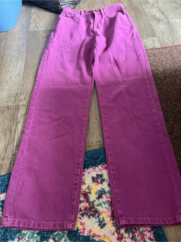 Bdg cowboy jean Women’s High-Rise Straight Leg Jeans — Fuchsia - Image 4