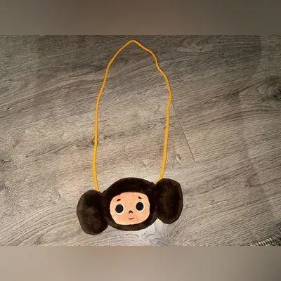 Sun Arrow Japanese Rare Coin purse monkey bag with strap dated 2010 Brown - Image 5