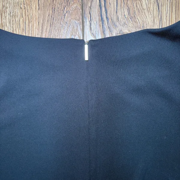 Lauren Ralph Lauren Black Jumpsuit Women's Small Gold Zipper Adjustable Waist - Image 8