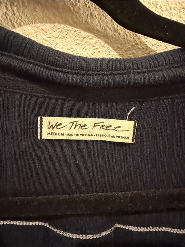 We The Free Navy V-Neck Long Sleeve Tunic - Image 2