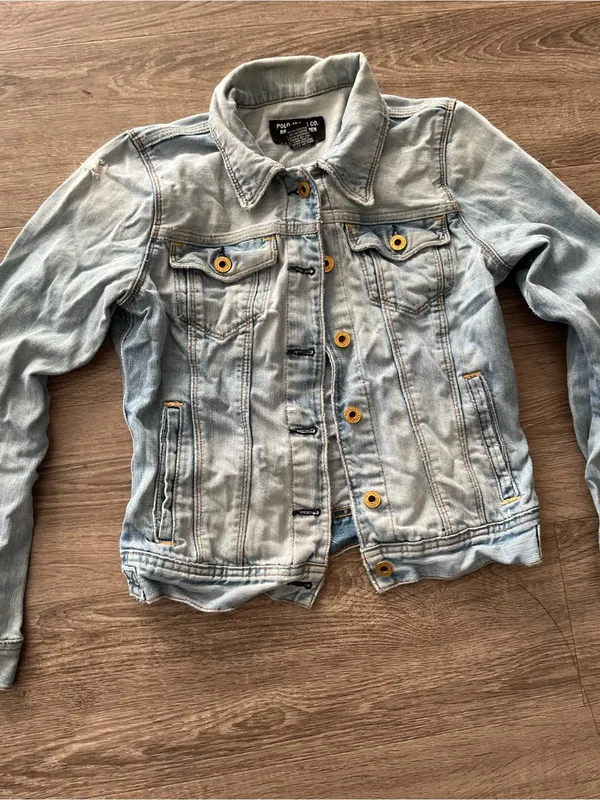 Vintage Polo Jeans Co Ralph Lauren Denim Jacket Womens Small Light Wash Y2K 90s - Image 9