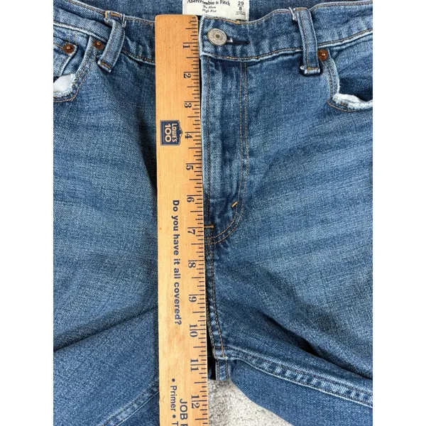 Abercrombie & Fitch‎ The Mom High Rise Jean Distressed Women's Size 29/8R - Image 5