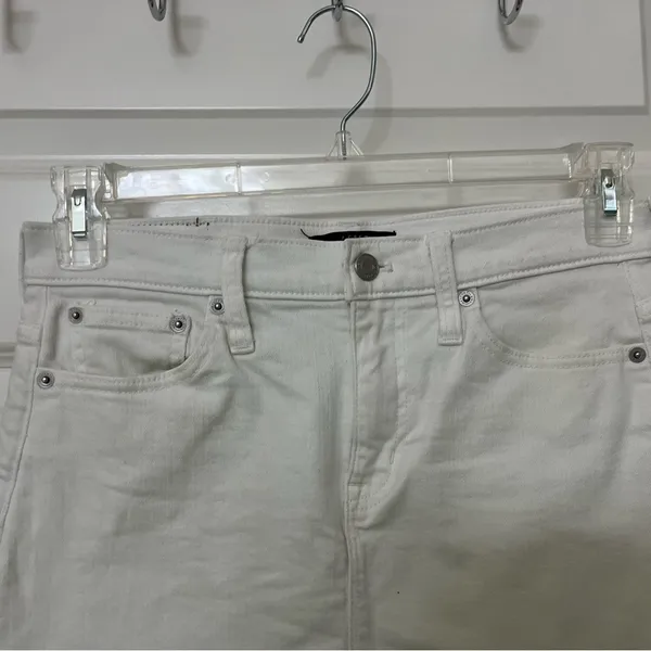 J Crew Mercantile White Denim Mini Skirt Size 2 - Image 12