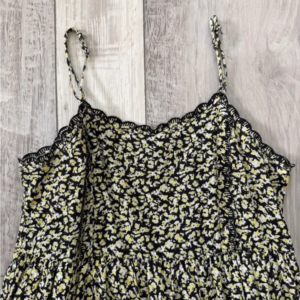 Urban Outfitters Hanna Scallop Whimsigoth Ditsy Grunge Floral Mini Dress small - Image 6