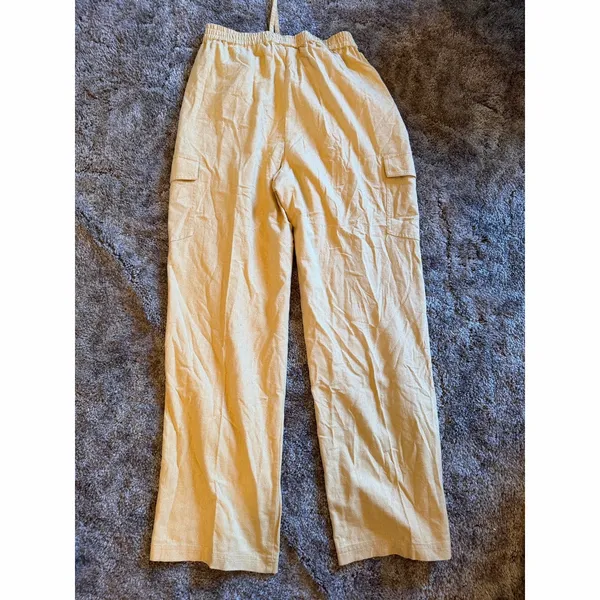Vintage 90s Selene Sport 100% Raw Silk Matching Cargo Pant & Shirt 2-Piece Set - Image 9