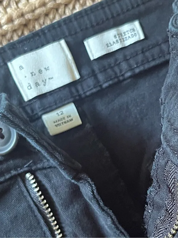 a new day Black Drawstring Chino Pants - Image 3