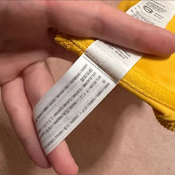 Abercrombie & Fitch Yellow Bikini Top ONLY - Image 4