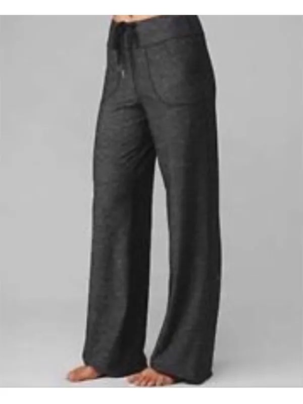 Lululemon Athletica Still Wide Leg Drawstring Charcoal Gray Pants Size 2 - Image 3