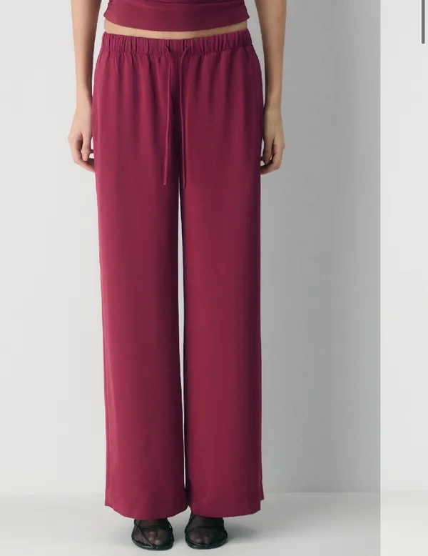 Aritzia lodge pants satin  - Image 3