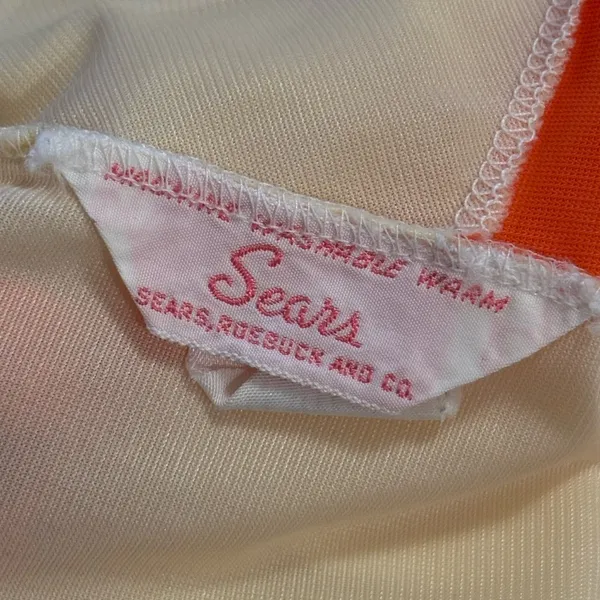 Vintage y2k sears 60s sheer nightgown yellow trim retro 70s dress 32-34 small - Image 13