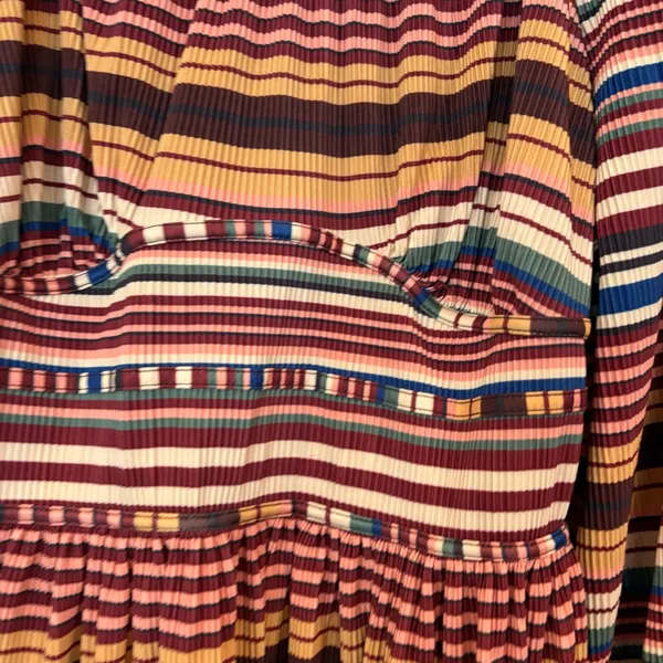 Cato Textured‎ Multi Color Stripe Dress Size XL - Image 5
