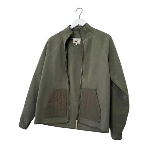 Madewell MWL Betterfleece Zip Quilted-Pocket Jacket Size Small - Image 2