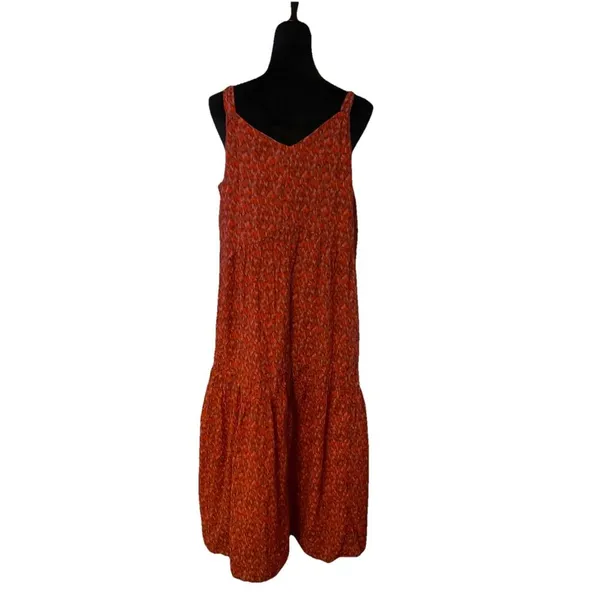 Joie‎ Women’s Maxi Dress XL Tiered Tea Rose - Image 8