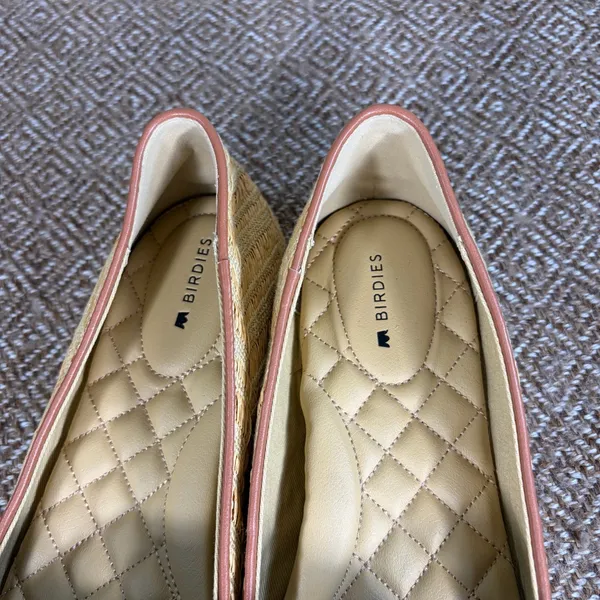 Birdies Womens Chevron Woven Slip-On Loafers in Natural Tan Sz 8.5 Casual Comfy - Image 7
