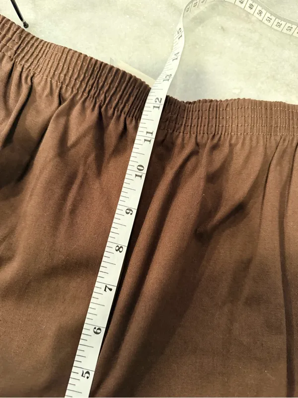 NWT Alfred Dunner Size 14 Chocolate Brown Pull On Cotton Stretch Pants - Image 9
